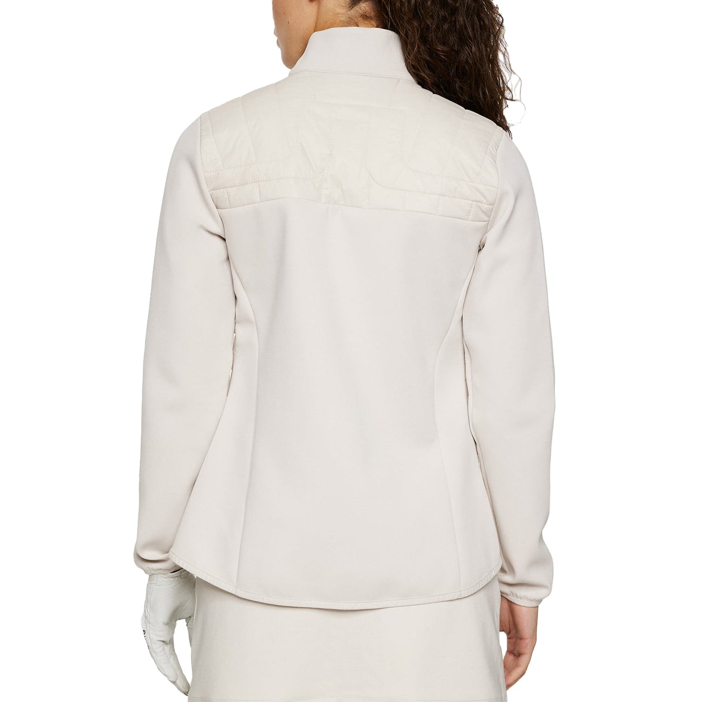 J.Lindeberg Women's Holma Quilted Hybrid Golf Jacket - Moonbeam