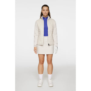 J.Lindeberg Women's Holma Quilted Hybrid Golf Jacket - Moonbeam