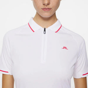 J.Lindeberg Women's Lee Golf Polo Shirt - White