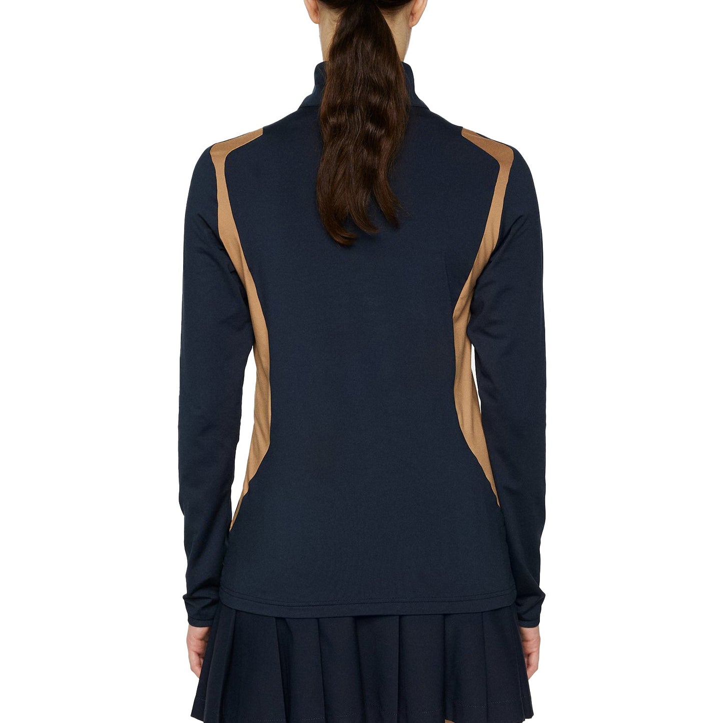J.Lindeberg Women's Mae Quarter Zip Golf Mid-Layer - JL Navy