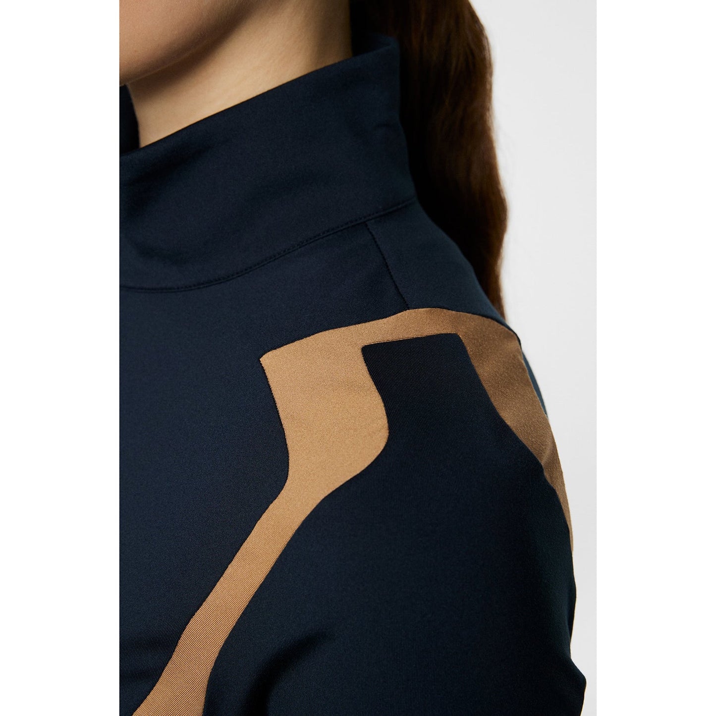 J.Lindeberg Women's Mae Quarter Zip Golf Mid-Layer - JL Navy