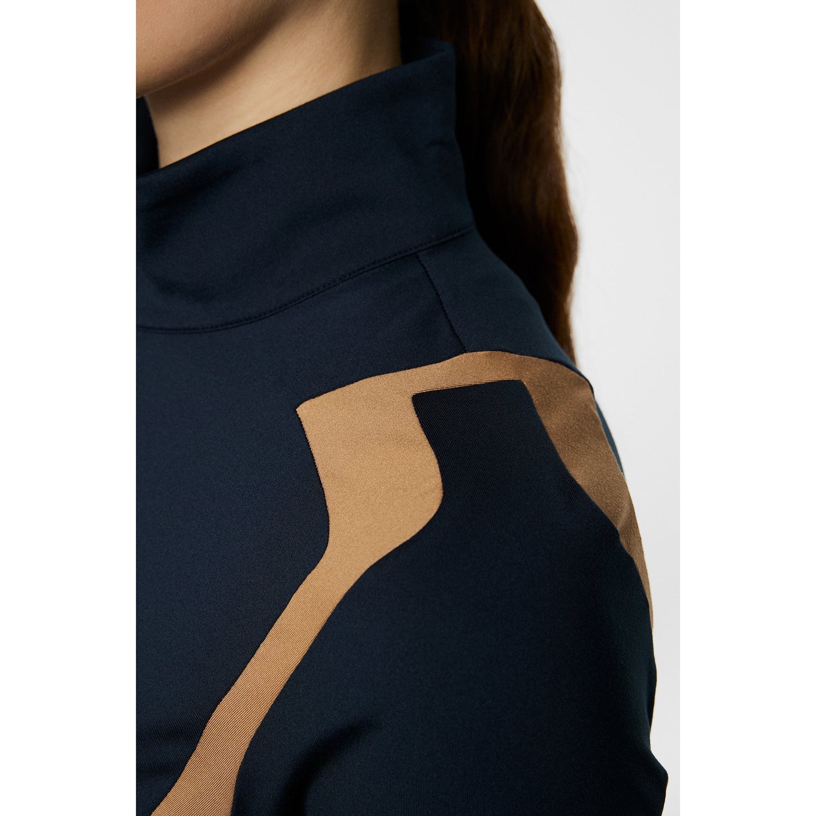 J.Lindeberg Women's Mae Quarter Zip Golf Mid-Layer - JL Navy