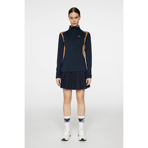 J.Lindeberg Women's Mae Quarter Zip Golf Mid-Layer - JL Navy