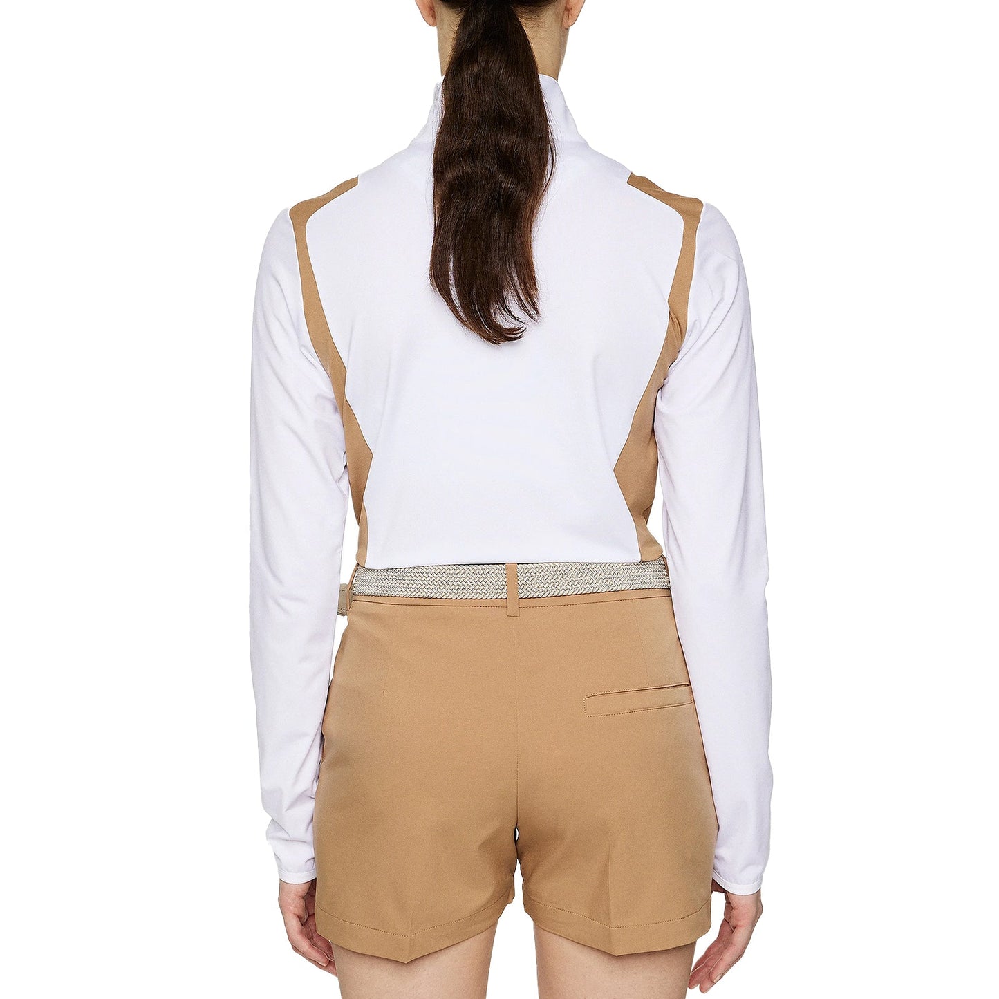 J.Lindeberg Women's Mae Quarter Zip Golf Mid-Layer - White