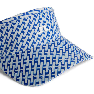 J.Lindeberg Women's Yada Printed Golf Visor - Tour Geo Moonbeam