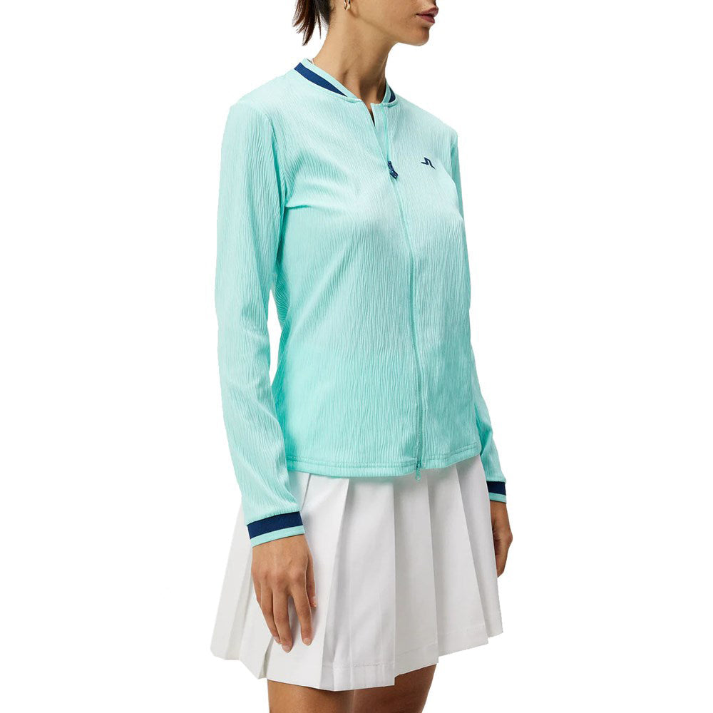 J.Lindeberg Women's Leonor Golf Mid-Layer - Aruba Blue