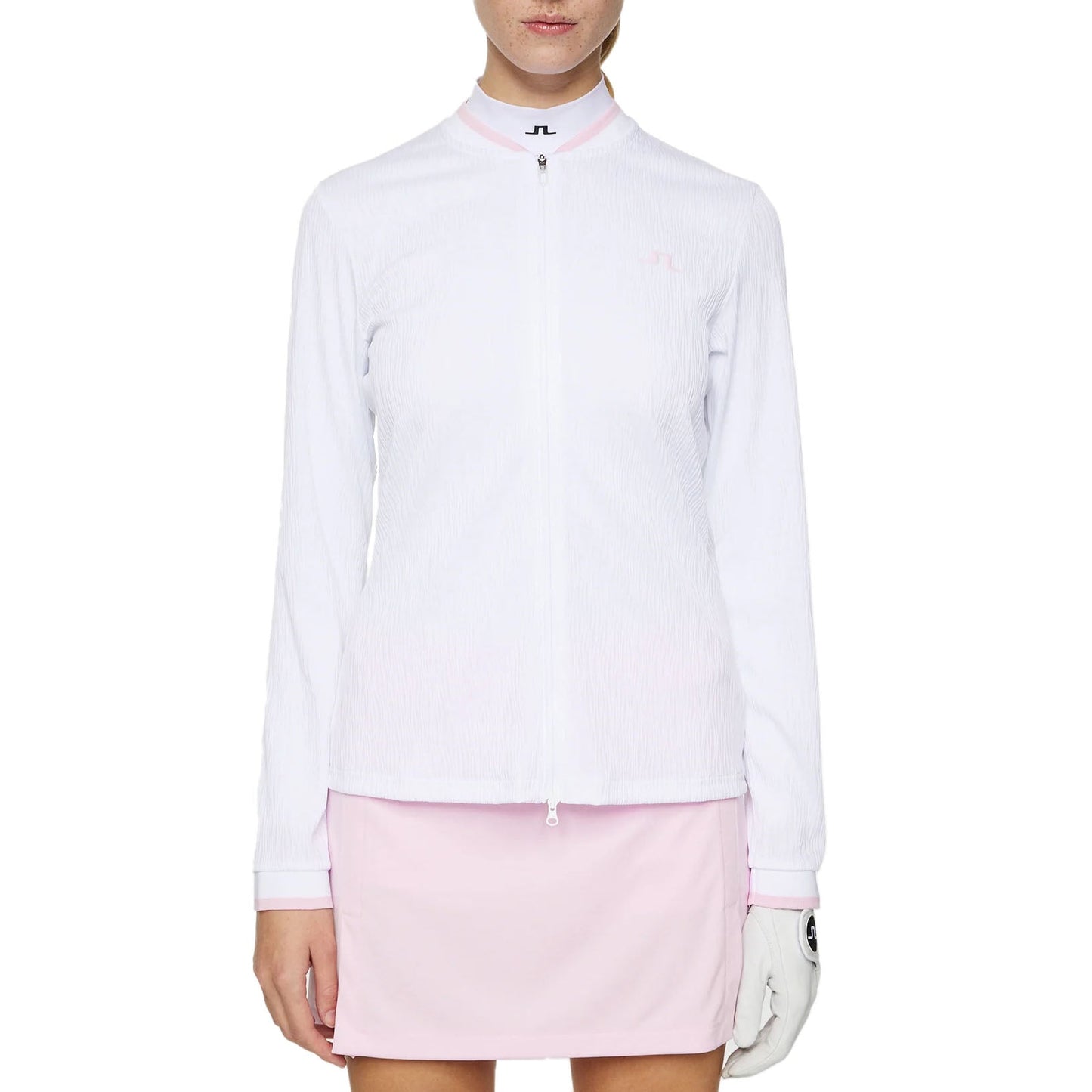 J.Lindeberg Women's Susanna Golf Mid-Layer - White
