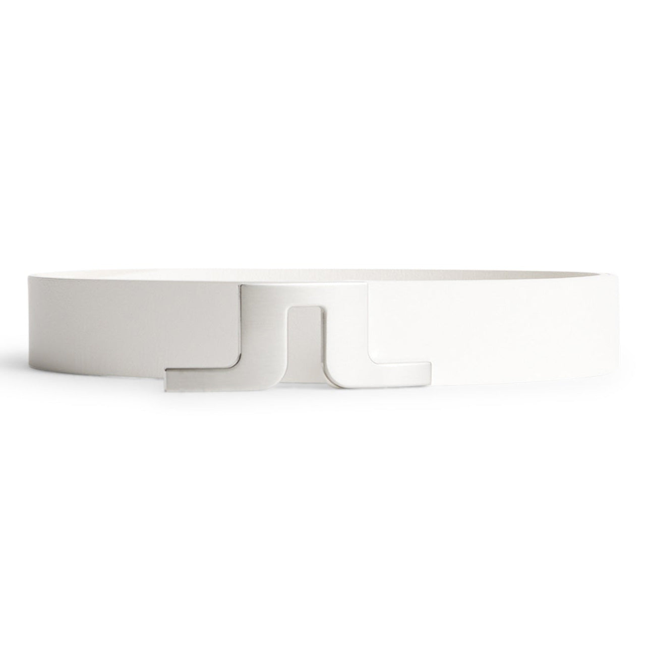 J.Lindeberg  Bridger Leather Belt - White