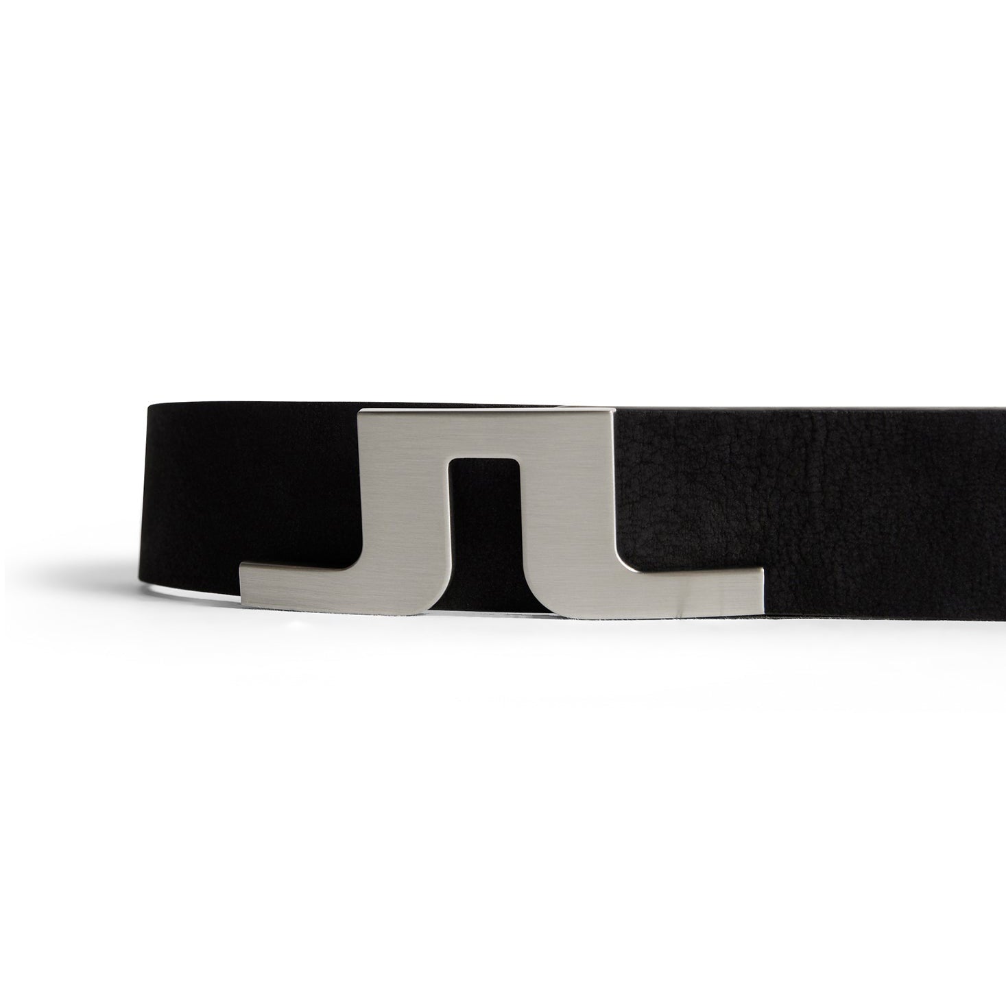 J.Lindeberg  Bridger Nubuck Leather Belt - Black