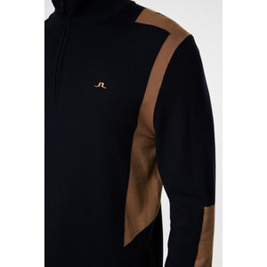 J.Lindeberg Kendrick Knitted Zip Sweater - Tigers Eye