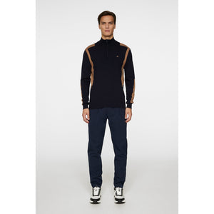 J.Lindeberg Kendrick Knitted Zip Sweater - Tigers Eye