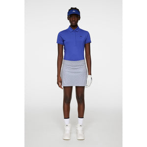 J.Lindeberg Women's Amelie Print Golf Skirt - Tour Geo Moonbeam