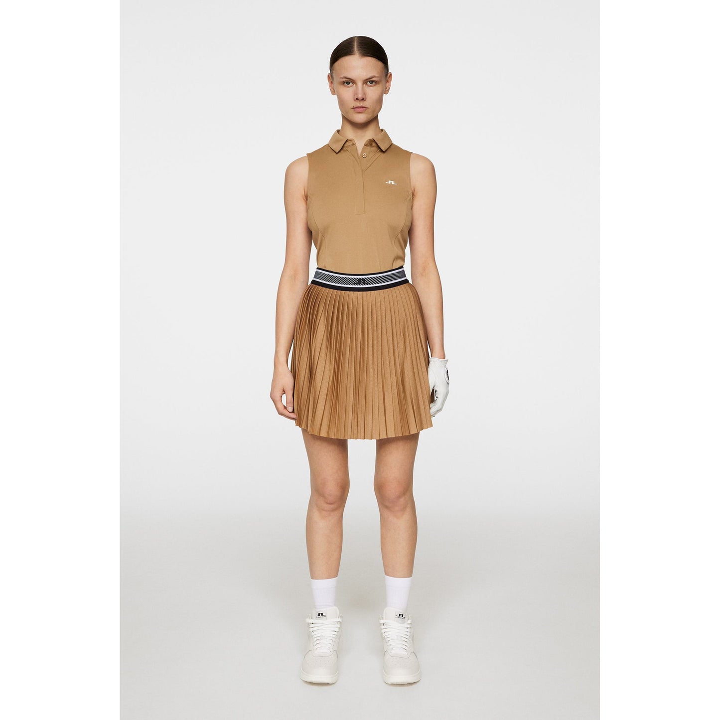 J.Lindeberg Women's Binx Golf Skirt - Tigers Eye