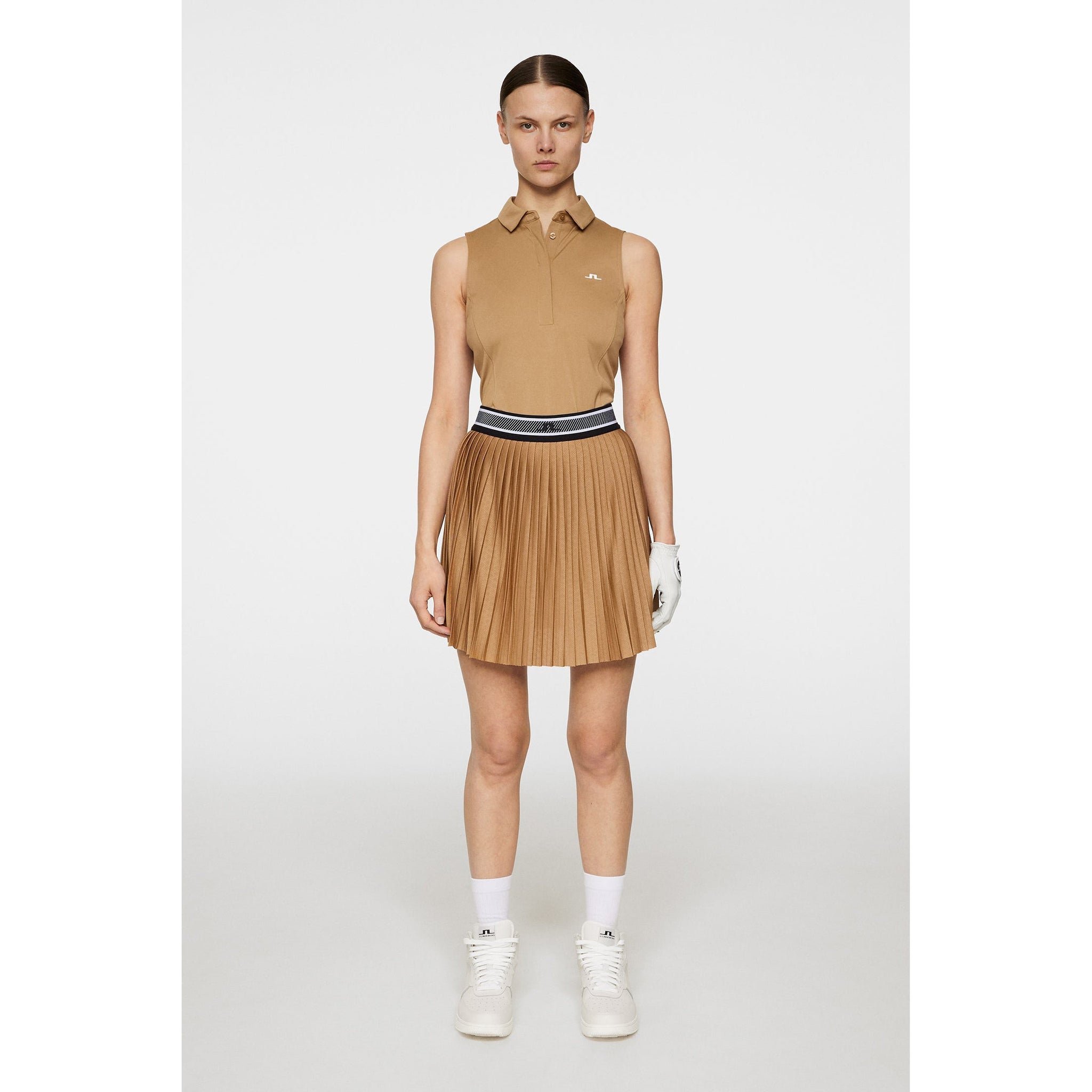 J.Lindeberg Women's Binx Golf Skirt - Tigers Eye