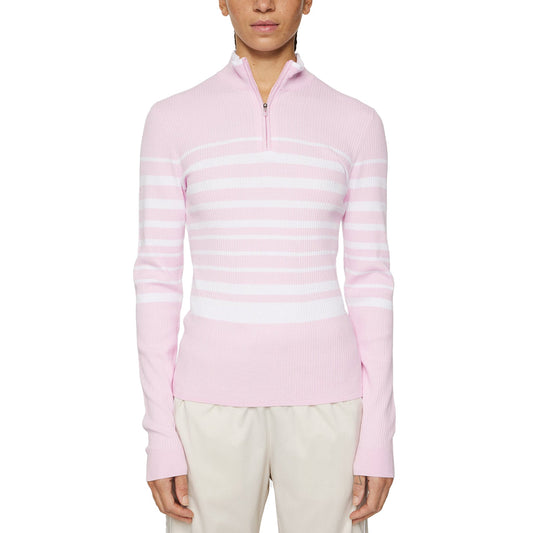 J.Lindeberg Women's Cheryl Knitted Zip Sweater - Nosegrey
