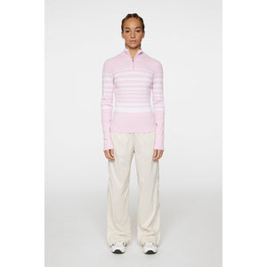 J.Lindeberg Women's Cheryl Knitted Zip Sweater - Nosegrey
