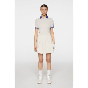 J.Lindeberg Women's Demi Golf Polo Shirt - Moonbeam