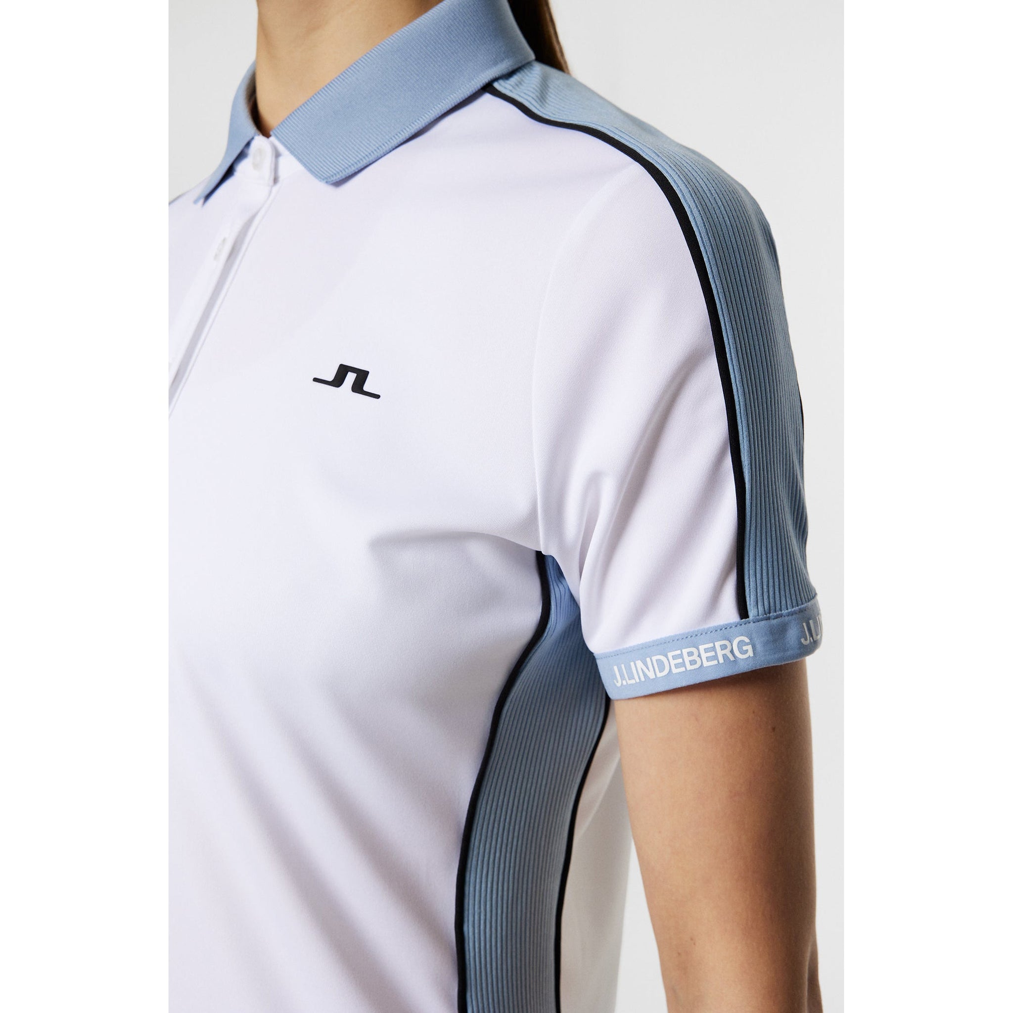 J.Lindeberg Women's Demi Golf Polo Shirt - White