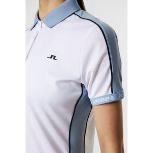 J.Lindeberg Women's Demi Golf Polo Shirt - White