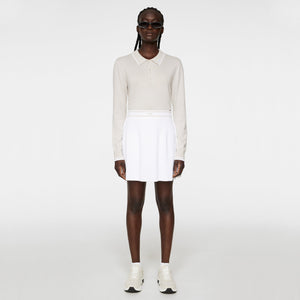J.Lindeberg Women's Emma Knitted Golf Skirt - White