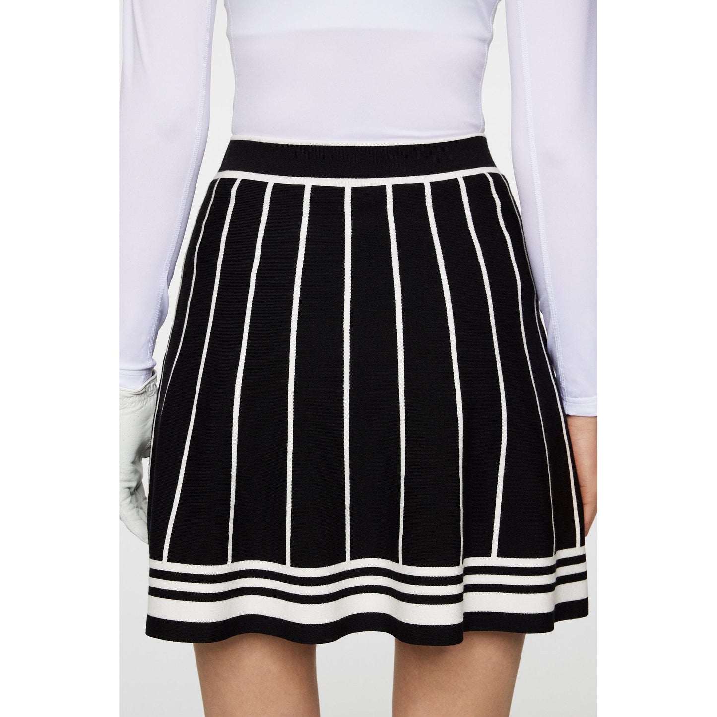 J.Lindeberg Women's Irma Knitted Golf Skirt - Black