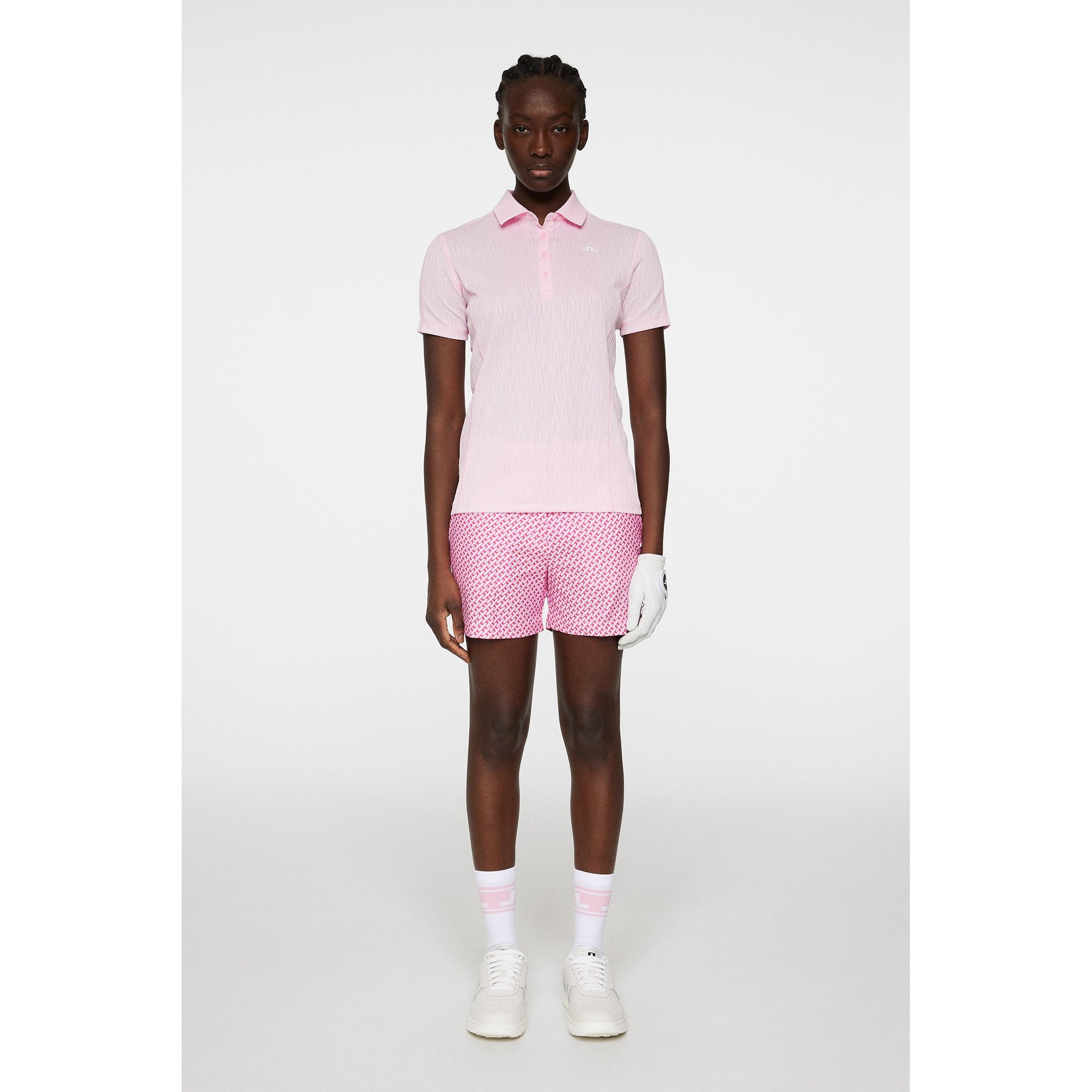 J.Lindeberg Women's Izara Golf Polo Shirt - Nosegrey