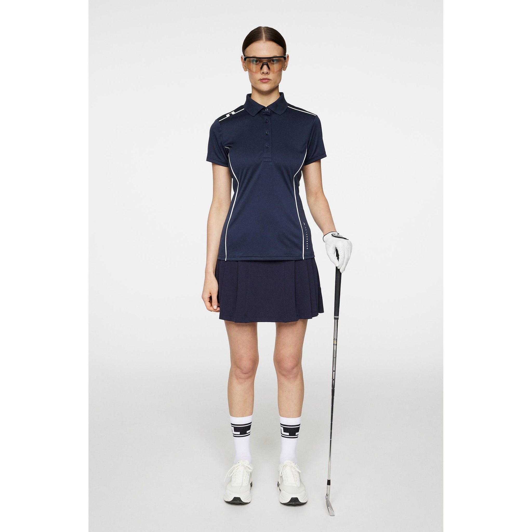 J.Lindeberg Women's Leyla Golf Polo Shirt - JL Navy