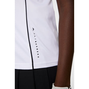 J.Lindeberg Women's Leyla Golf Polo Shirt - White