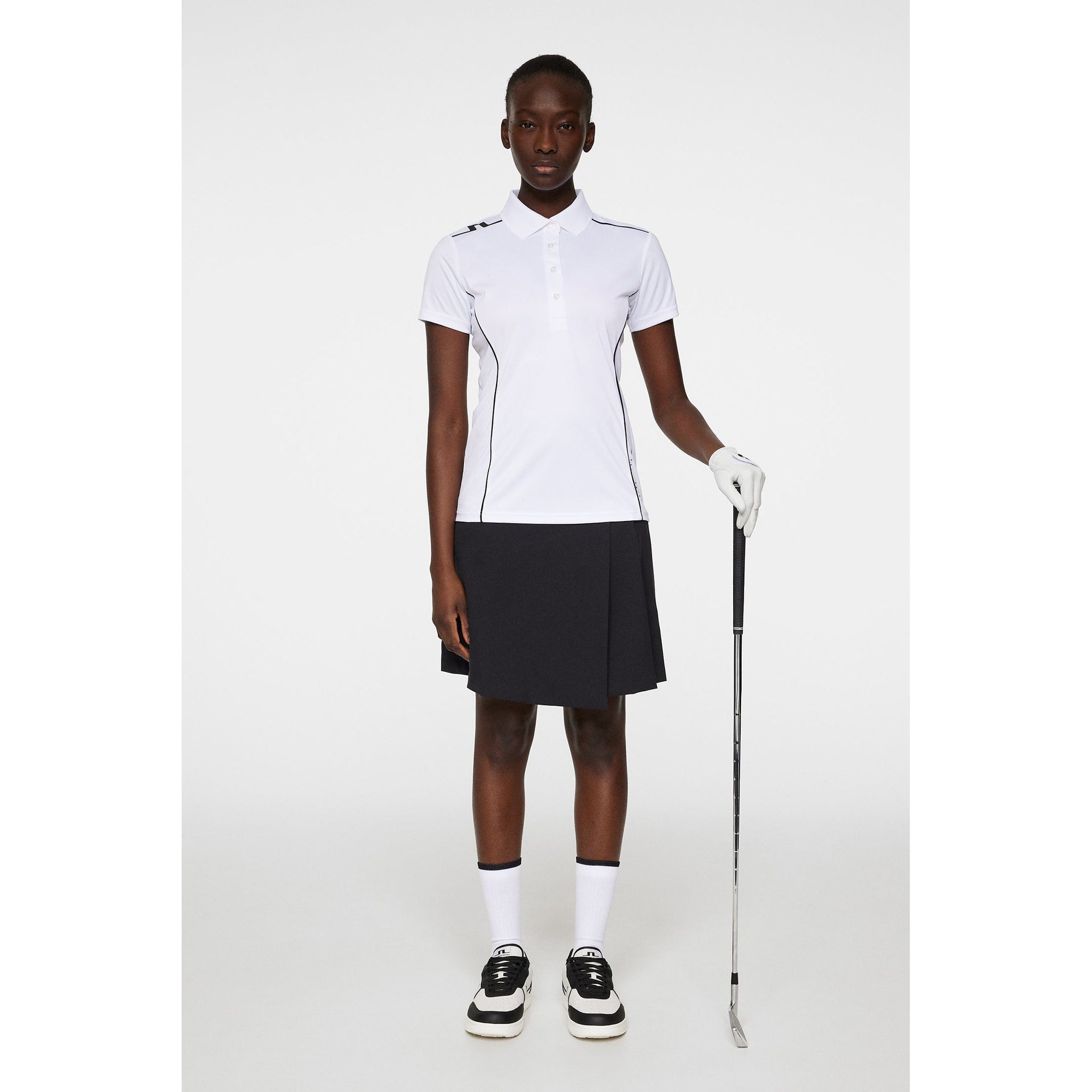 J.Lindeberg Women's Leyla Golf Polo Shirt - White