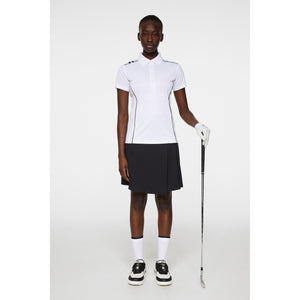J.Lindeberg Women's Leyla Golf Polo Shirt - White