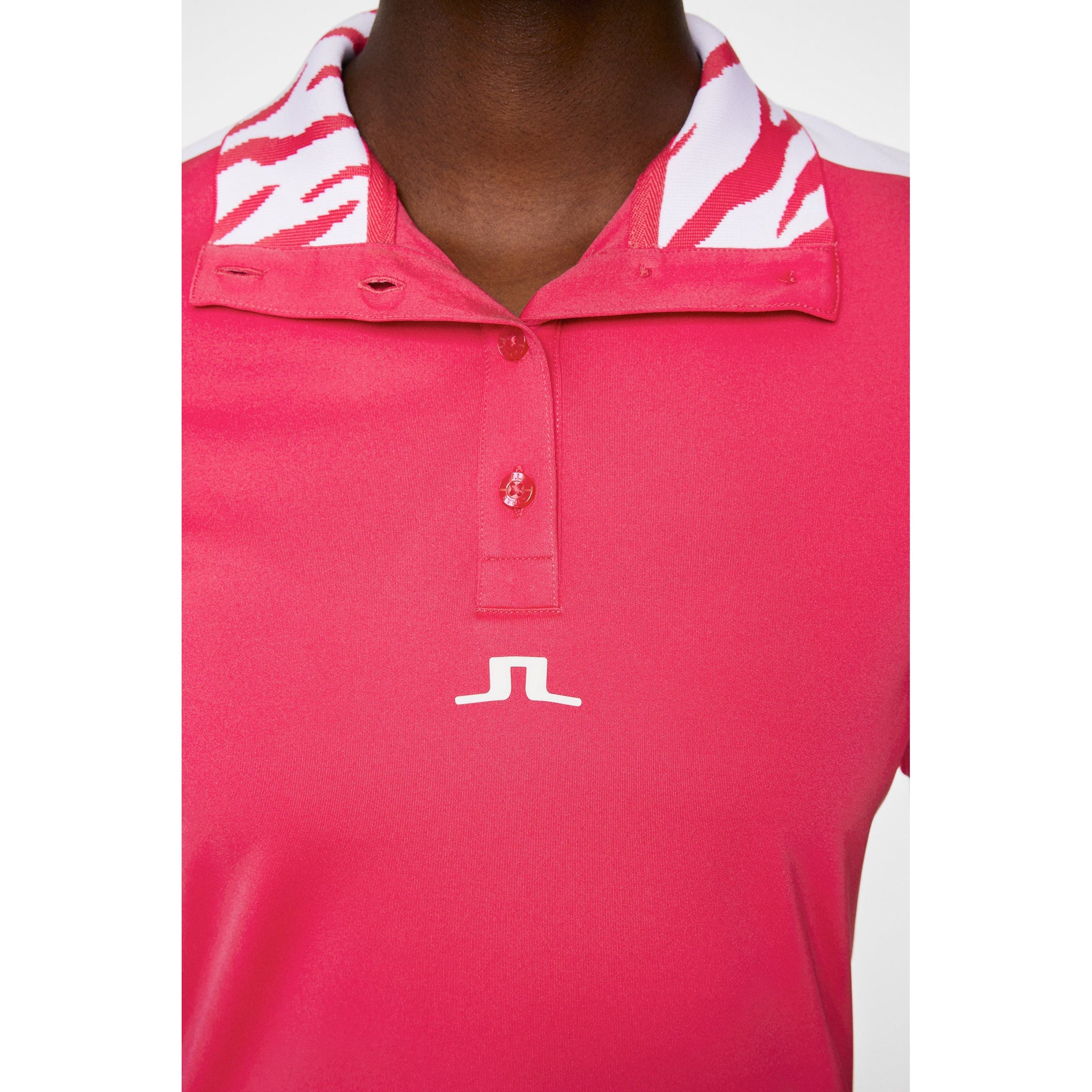 J.Lindeberg Women's Pip Golf Shirt - Azalea