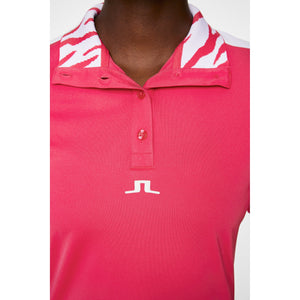 J.Lindeberg Women's Pip Golf Shirt - Azalea