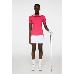 J.Lindeberg Women's Pip Golf Shirt - Azalea