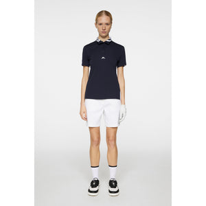 J.Lindeberg Women's Pip Golf Shirt - JL Navy