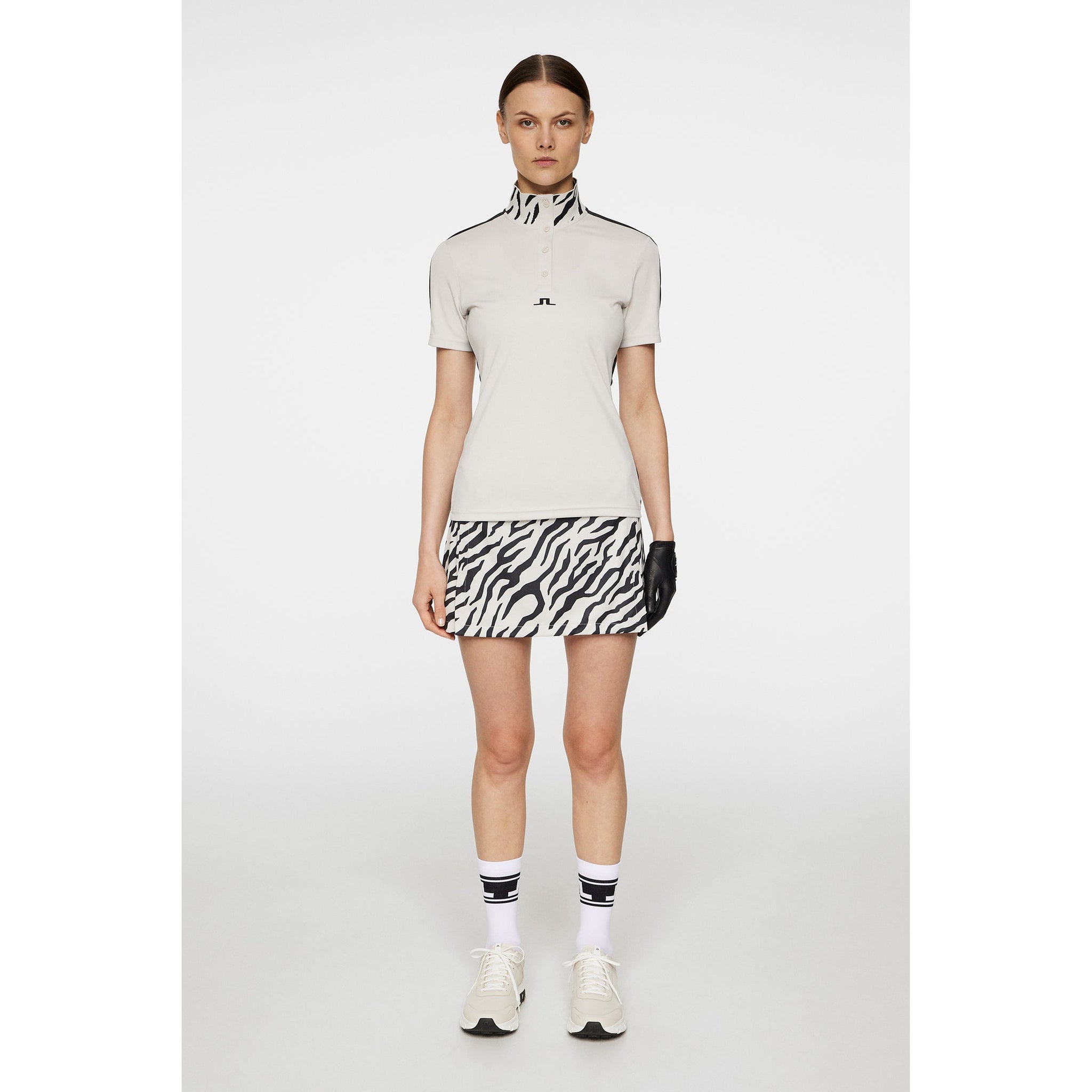 J.Lindeberg Women's Pip Golf Shirt - Moonbeam
