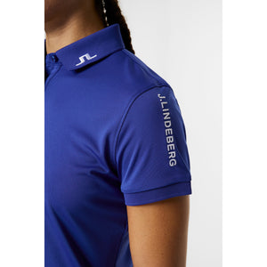 J.Lindeberg Women's Tour Tech Golf Polo Shirt - Clematis Blue