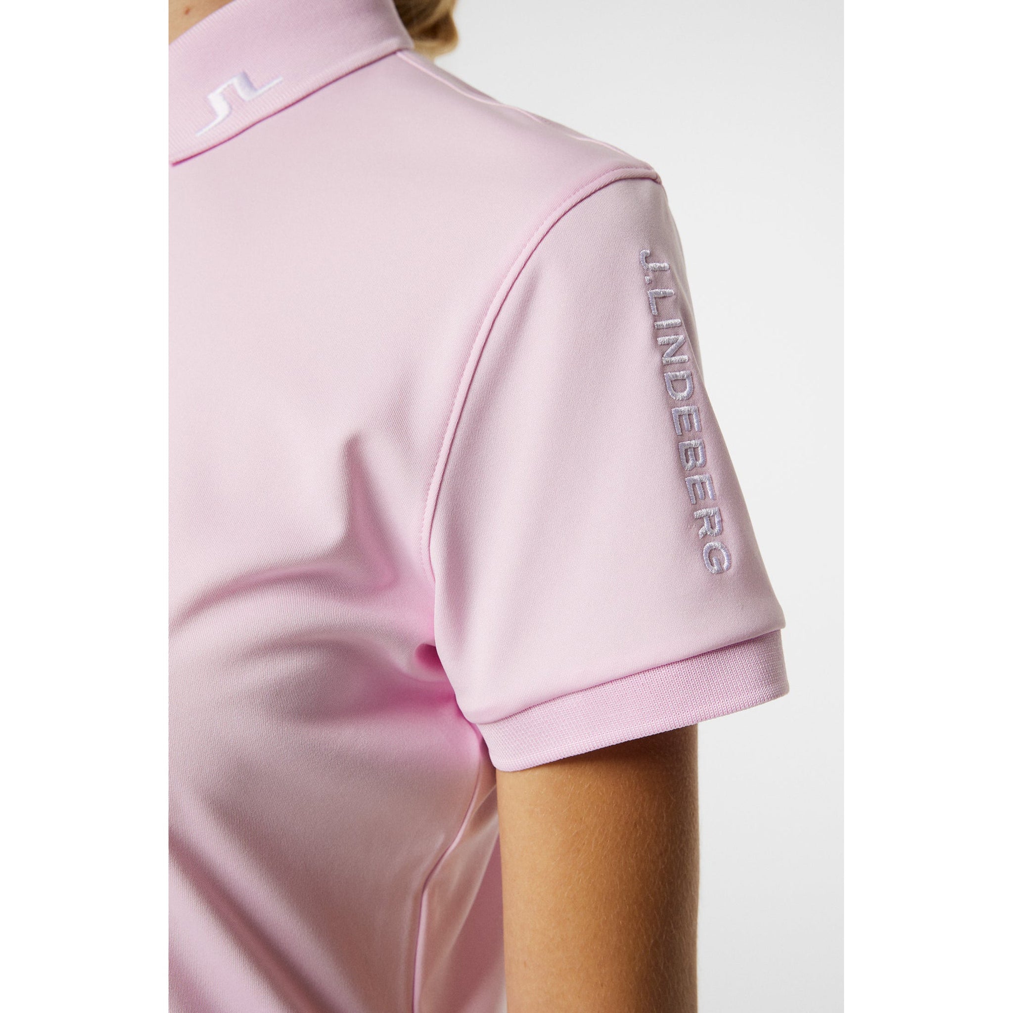 J.Lindeberg Women's Tour Tech Golf Polo Shirt - Nosegrey