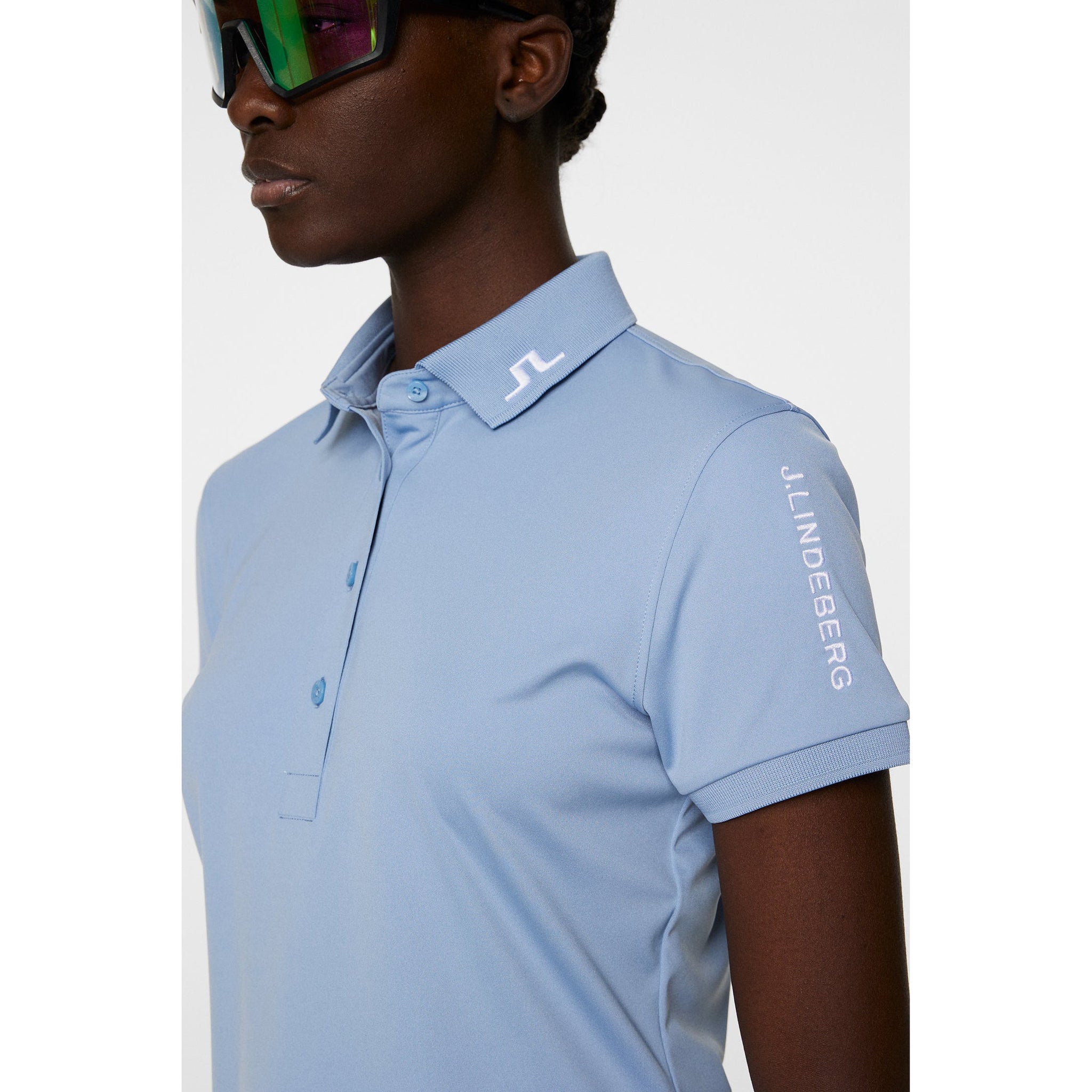 J.Lindeberg Women's Tour Tech Golf Polo Shirt - Rain Washed