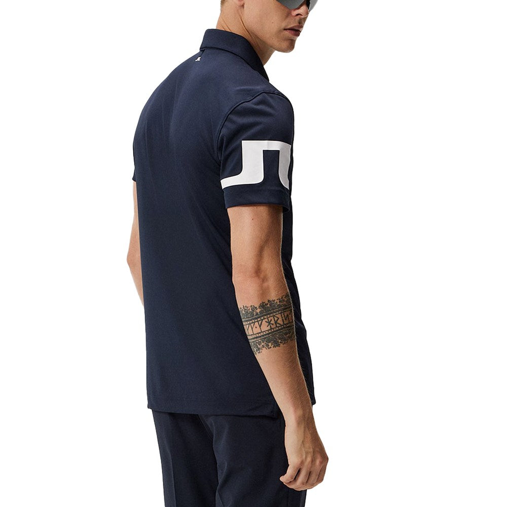 J.Lindeberg Heath Regular Fit Golf Polo Shirt - Navy