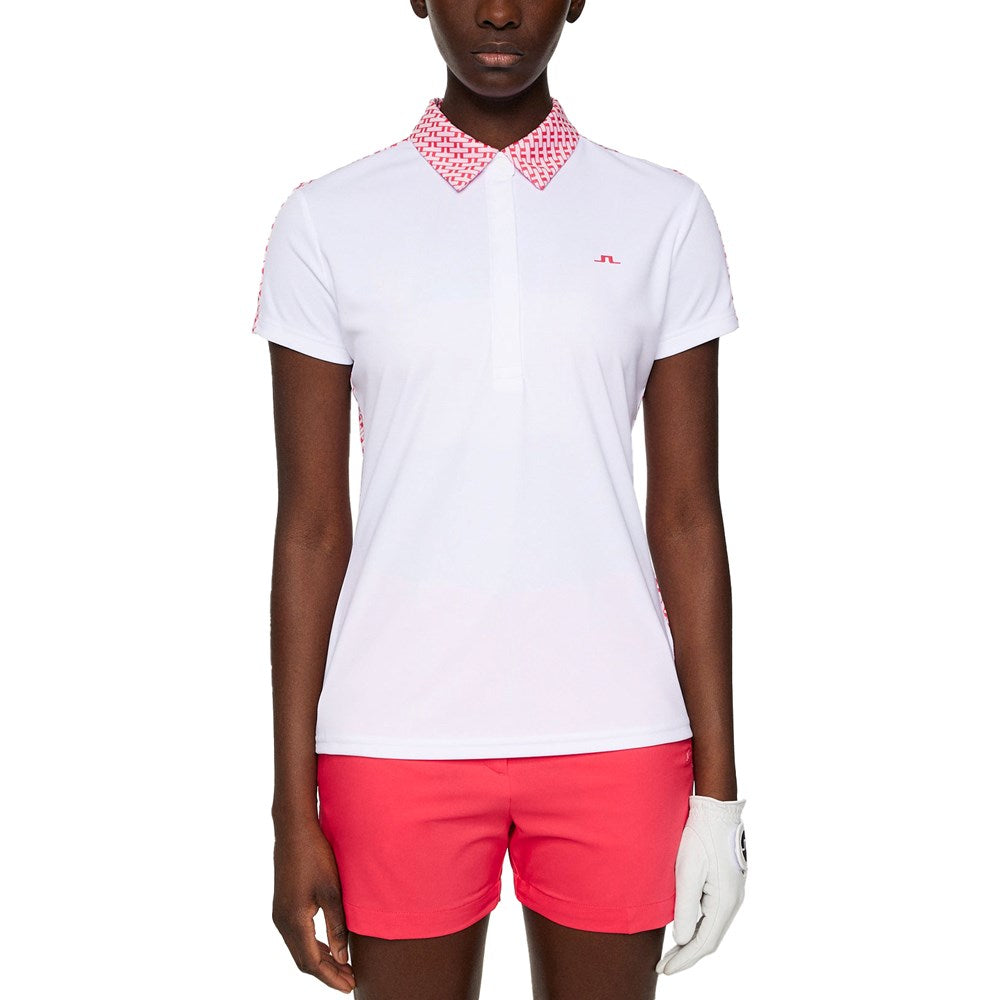 J.Lindeberg Women's Cara Golf Polo Shirt - White