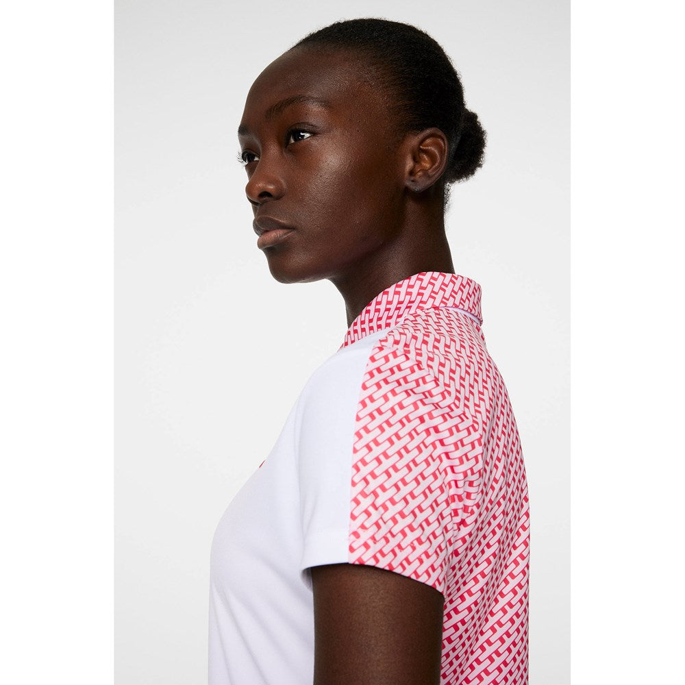 J.Lindeberg Women's Cara Golf Polo Shirt - White