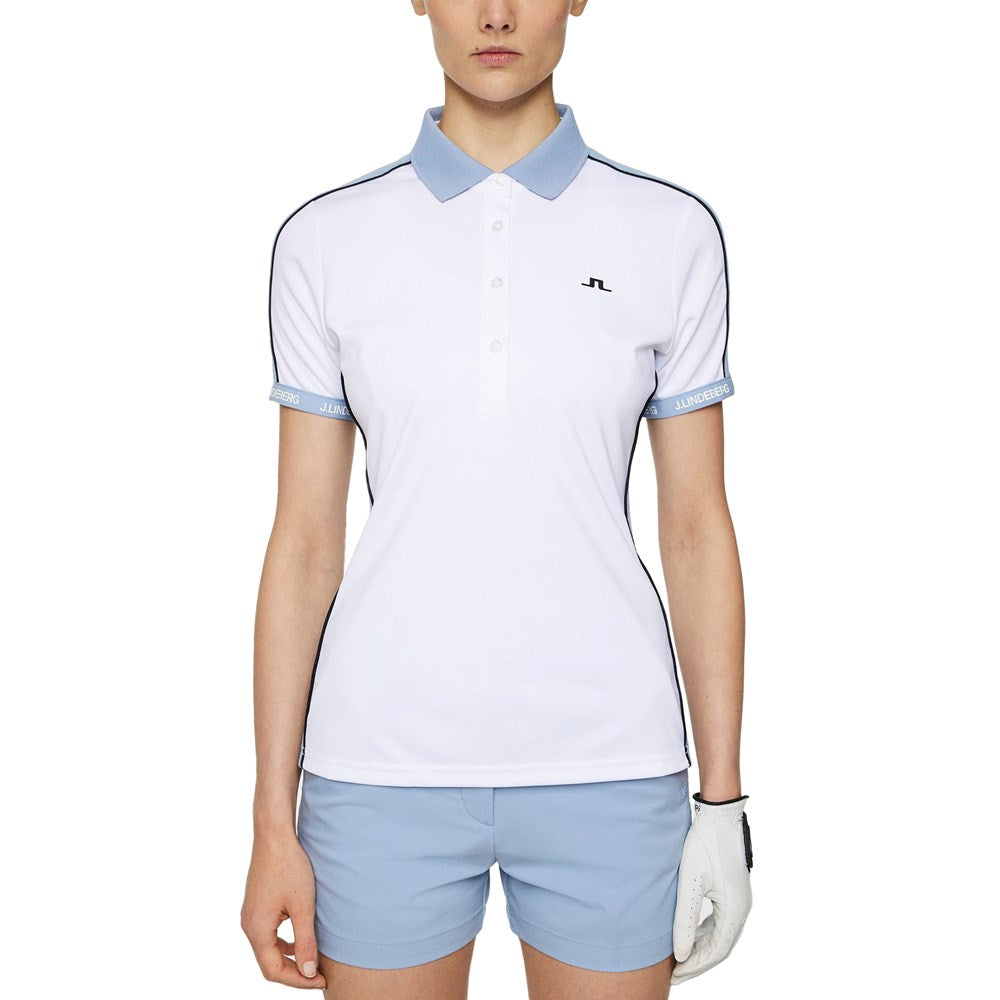 J.Lindeberg Women's Demi Golf Polo Shirt - White