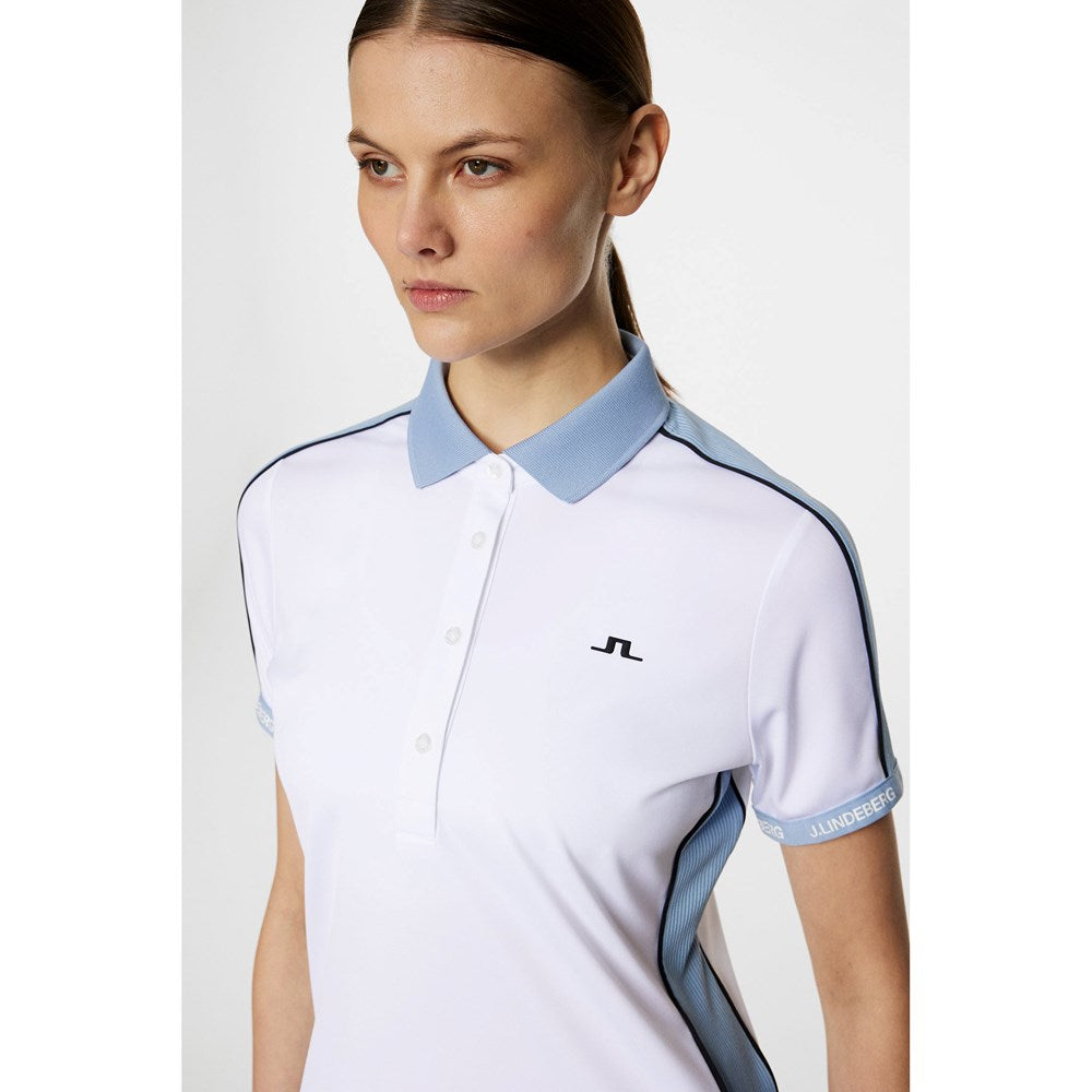 J.Lindeberg Women's Demi Golf Polo Shirt - White