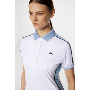 J.Lindeberg Women's Demi Golf Polo Shirt - White