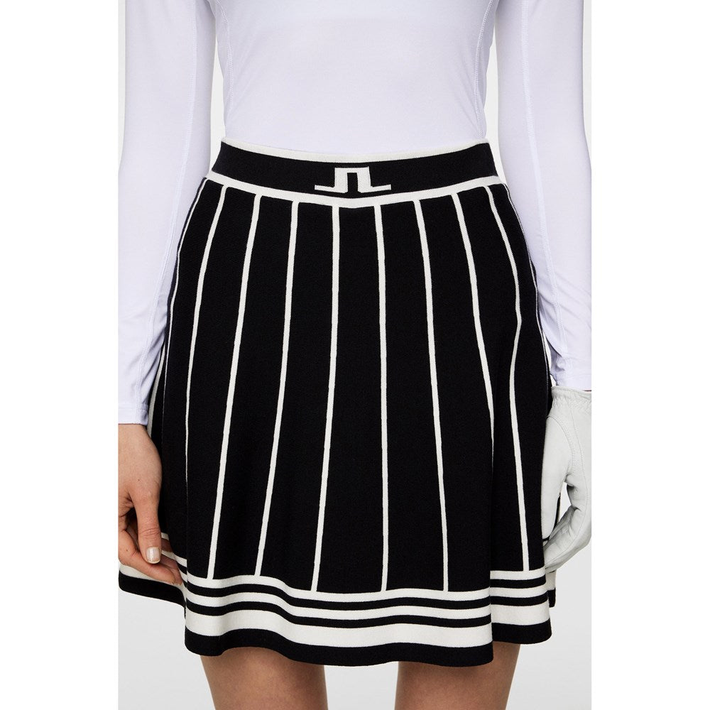 J.Lindeberg Women's Irma Knitted Golf Skirt - Black