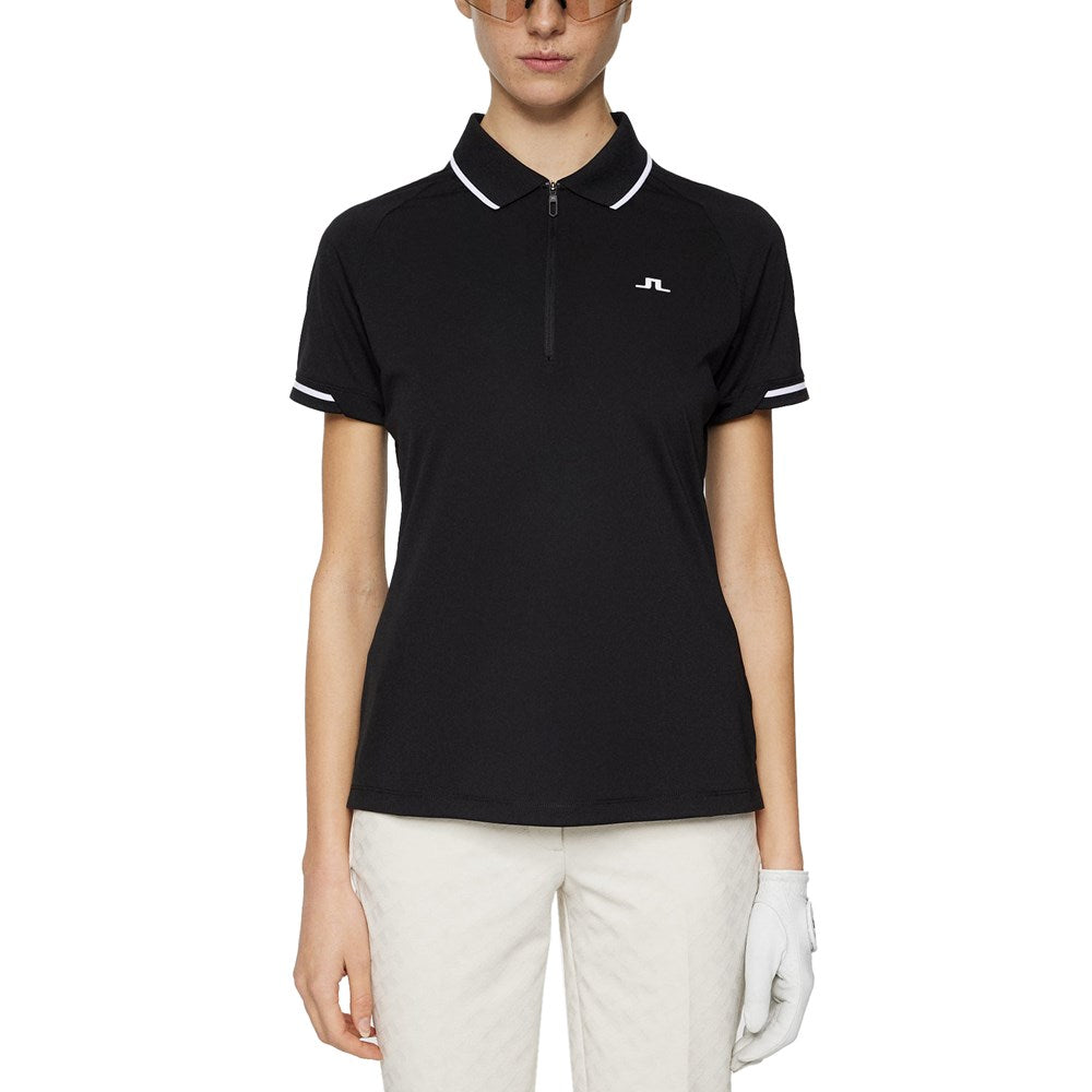 J.Lindeberg Women's Lee Golf Polo Shirt - Black