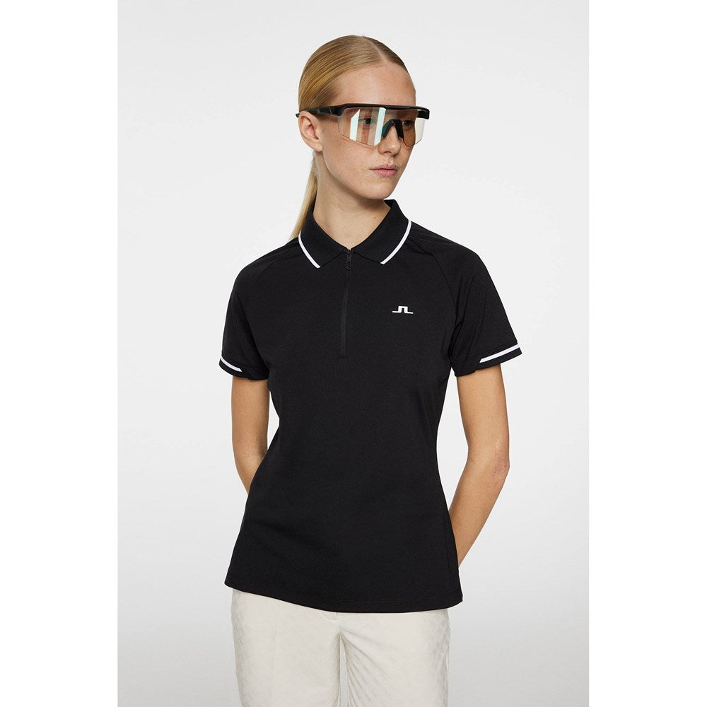 J.Lindeberg Women's Lee Golf Polo Shirt - Black