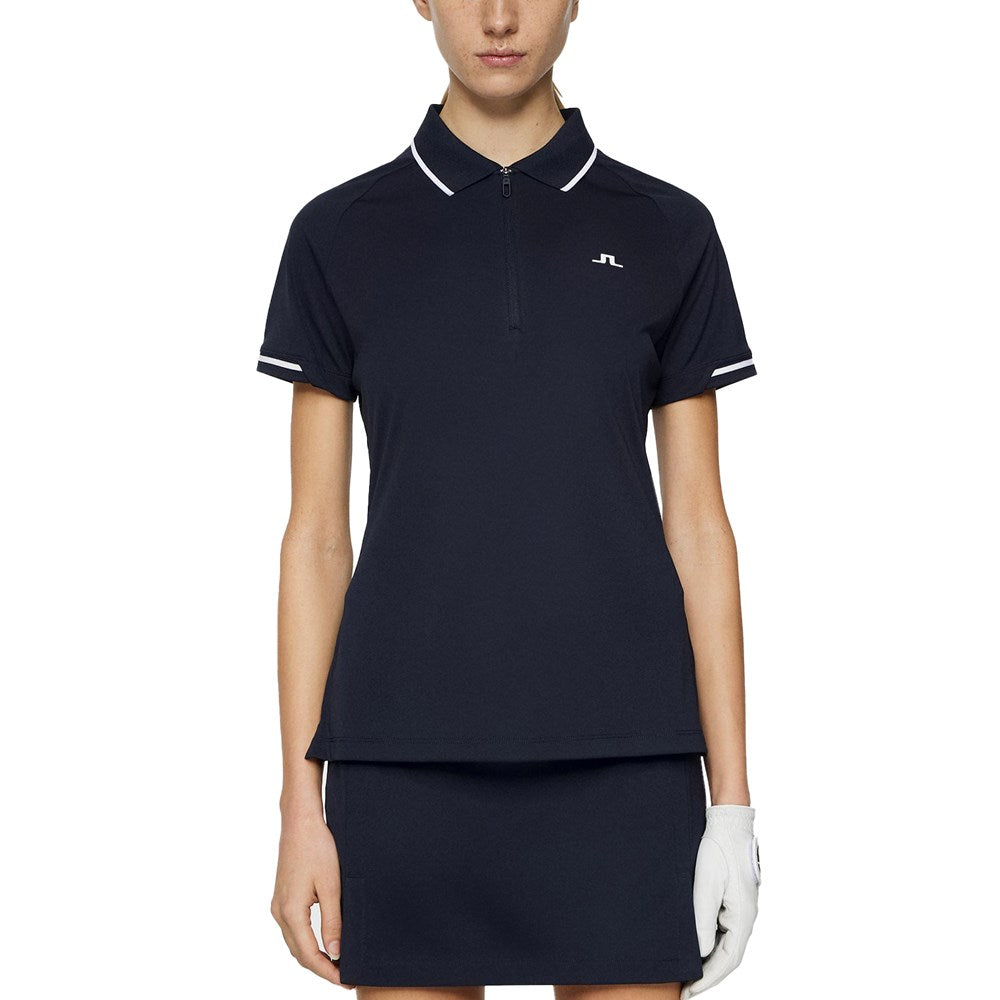 J.Lindeberg Women's Lee Golf Polo Shirt - JL Navy