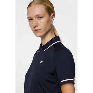 J.Lindeberg Women's Lee Golf Polo Shirt - JL Navy