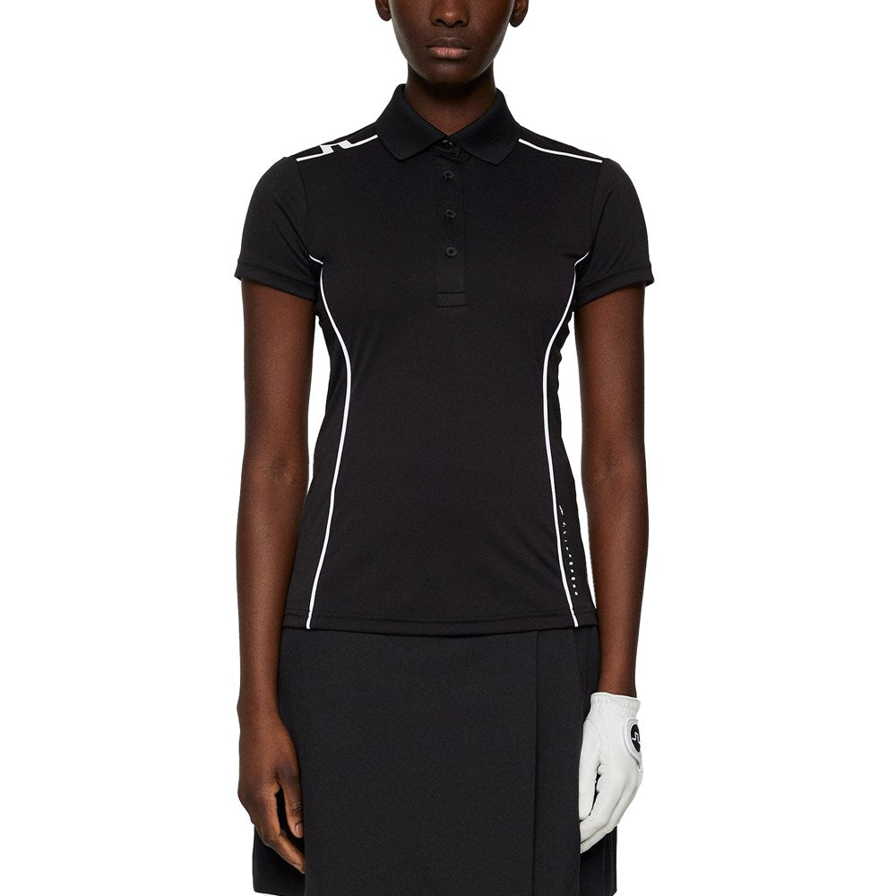 J.Lindeberg Women's Leyla Golf Polo Shirt - Black